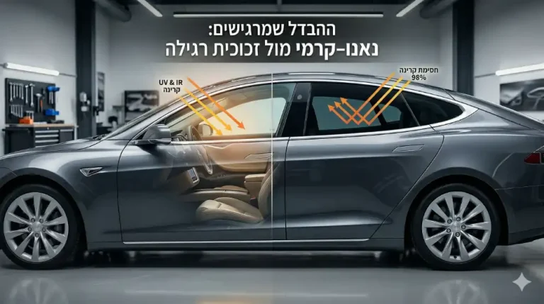 סוגי ציפוי חלונות לרכב